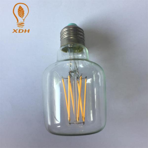 Bulbos 240V E27 3000K Dimmable do filamento do diodo emissor de luz de PS60 6w Edison