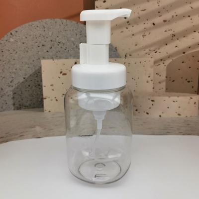 450ml Round Edge Square Plastic PET Foam Pump Bottle For 3cc 58mm Foam Pump Soap Dispenser