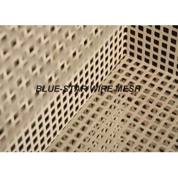 Gold Decorative Brass Perforated Metal Sheet With Holes Anti - Corrosion