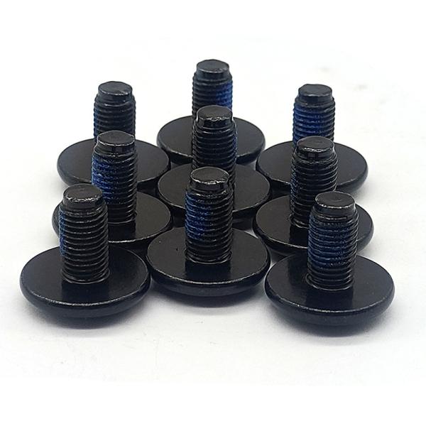 CNC Machining Pre Applied Adhesive Bolt Black Nylon Patch Screw Micro Machining