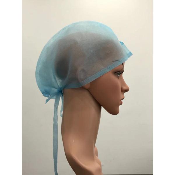Wholesale Unsiex Disposable Non Woven Cap With Ties Hospital Disposable Doctor Cap
