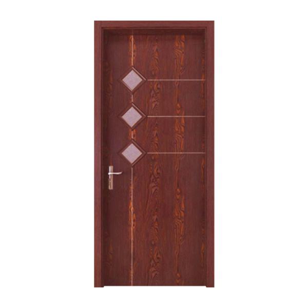 High Durability WPC Glass Hollow Door with Excellent Heat Insulation and Soundproof Benefits