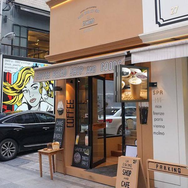 Магазин Знак Движущийся светодиодный экран Двухсторонний водонепроницаемый Внешний