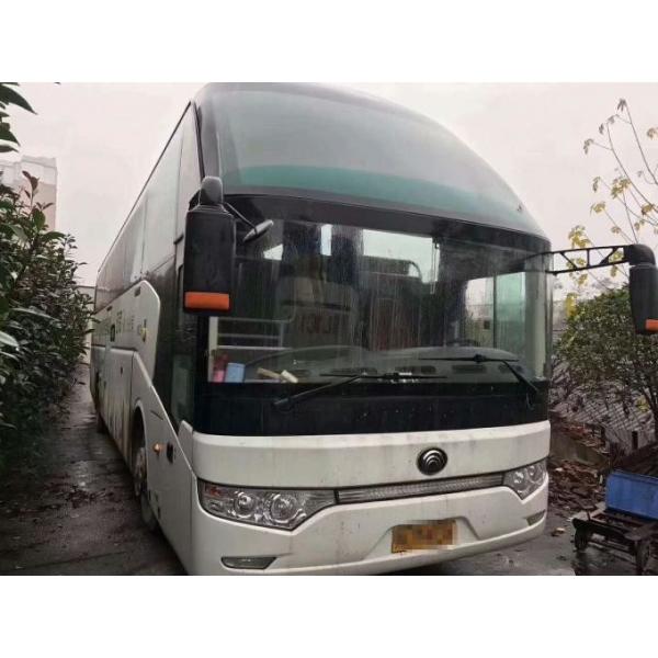 39 Seats Used Yutong Buses With Electronic Door Toilet Safe Airbag 12m Length