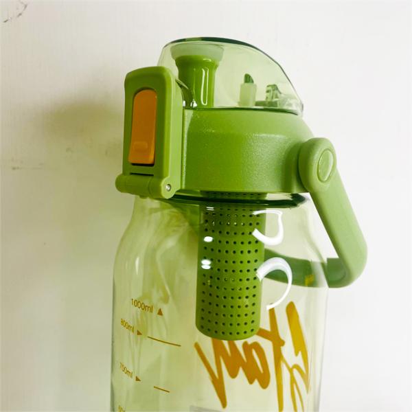 Travel Fruit Infusing Water Bottle 1000ml Tritan Sports Plastic Teabag Infusion Bottle