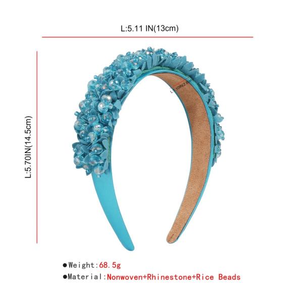 New hair accessories Baroque imitation crystal flower pink headbands fashion wide edge for gilrs kids