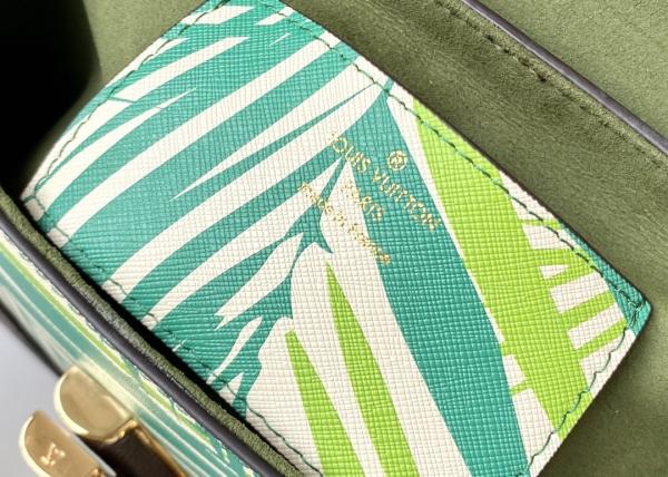 M5028Silk-Screen Luxury Chain Bag Genunie Leather And Carvas Luxury Chain Bag Rippel Bottom Cross-Body Bag