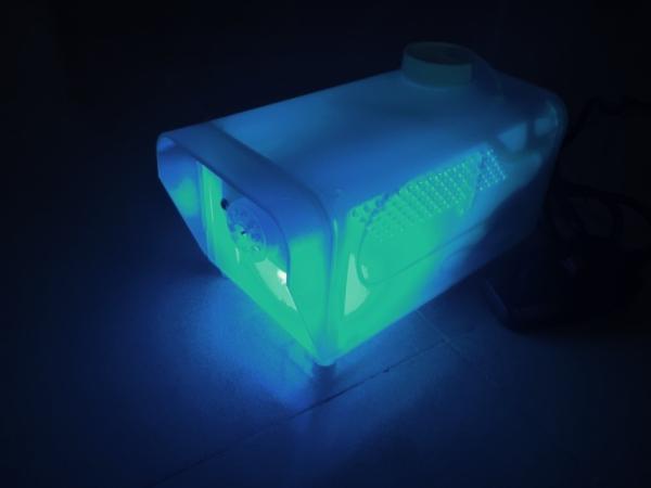 Transparent Plastic Shell 400W Stage Fog Machine With LED Lighting AC100 - 240V