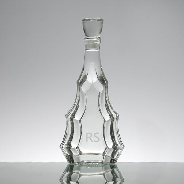 Sealing Type CROWN CAP Super Flint Wine Glass Bottle in Crystal White Material