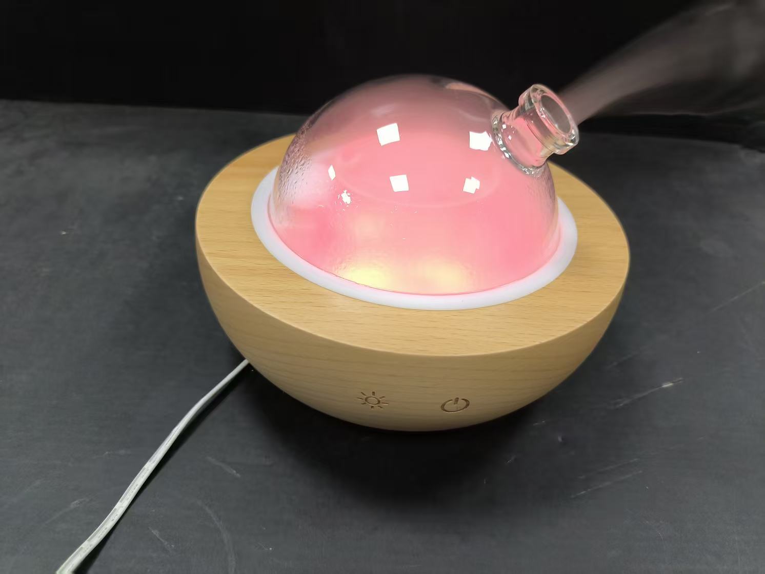 7-Color RGB Light Bluetooth Music Low Noise Ultrasonic Aroma Diffuser Essential Oil Diffuser