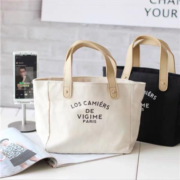 Custom Design Canvas Tote Bag With Handles OEM/ODM Acceptable With Fast Turnaround