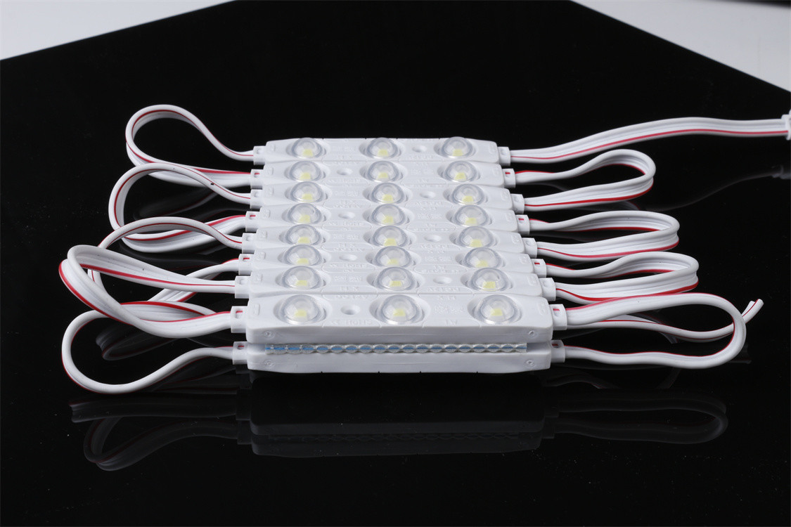 Модуль высокой мощности 12v 3 Light SMD LED с линзой водонепроницаемый Ip65 Injection 3030 Led Модуль для освещения
