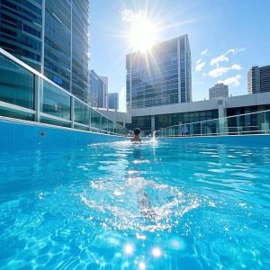 Tempered Safety Glass Partition For Swimming Pools Customized Options Available