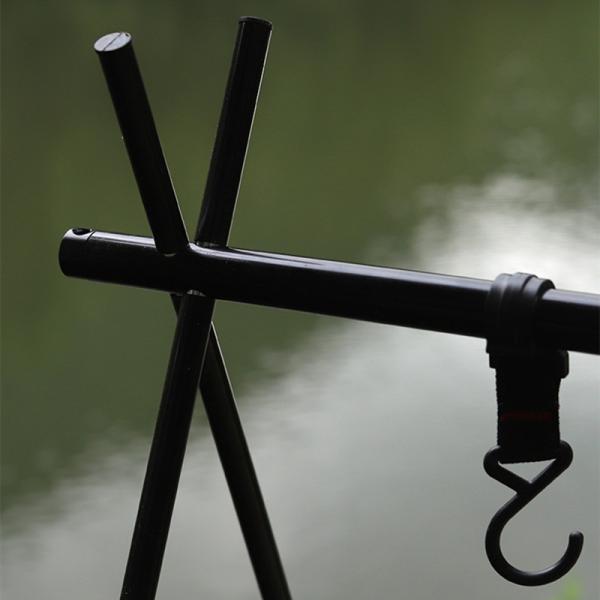 Aluminium Folding Tripod Camping Hanging Rack 800g 93*90*80cm