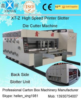 380V Stable Carton Packing Machine With Die Cutter / Corrugated Case Flexo Printer