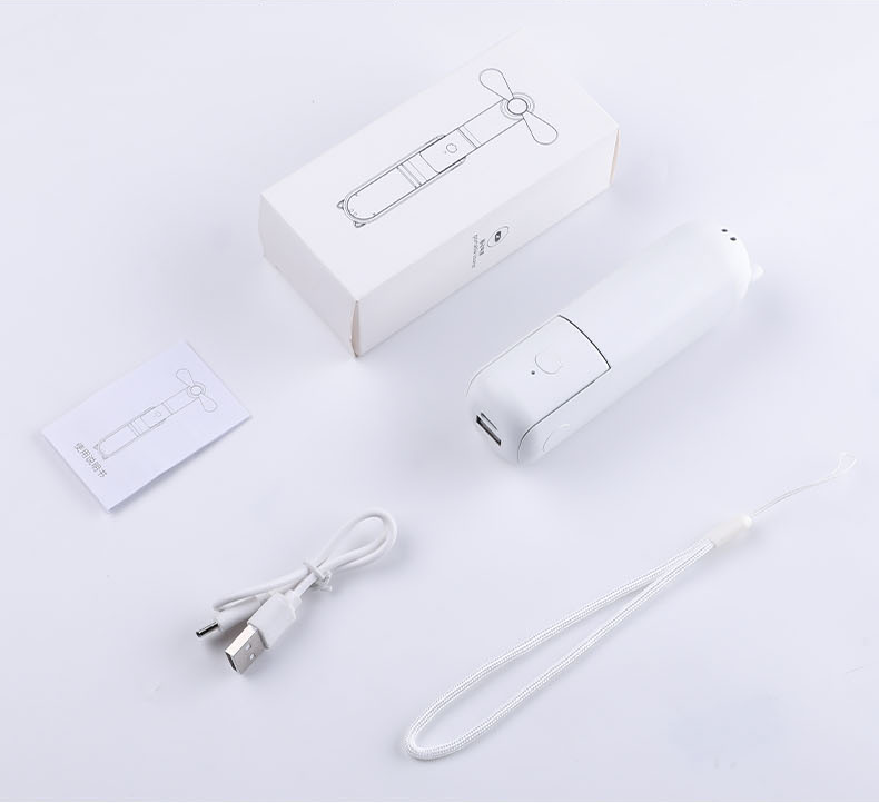 Summer Wholesale Cheap Small Handy Mini Electric Portable Rechargeable Battery with Light Outdoor Use Cute Handheld Fan
