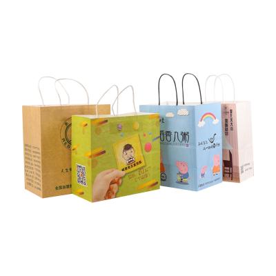 Le traiteur personnalisé de papier de Brown emballage met en sac la vente en gros avec Logo Printing