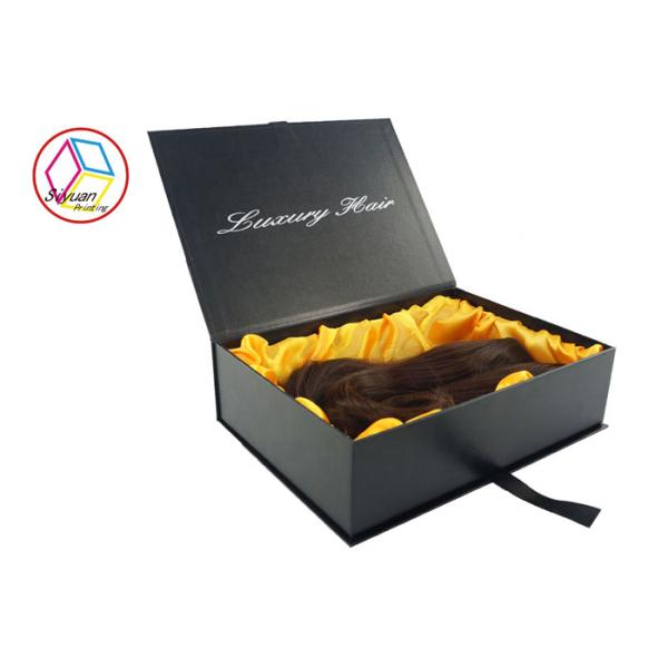 Luxury Hair Extensions Packaging Box , Virgin Hair Packaging Box