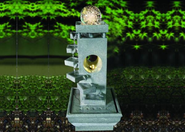 Contemporary  Step Glass Ball Sandstone Water Fountain
