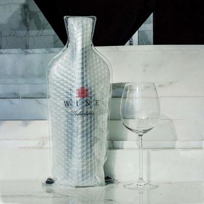 Impression faite sur commande d'anti d'impact d'air de bulle de vin de bouteille protecteur de voyage acceptable