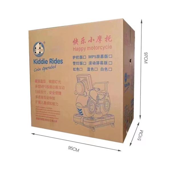 1 jogador 3D vídeo motocicleta Kiddie Ride Parque de diversões Moeda Operação Arcade Riding Toy Machine 85 * 51 * 96cm