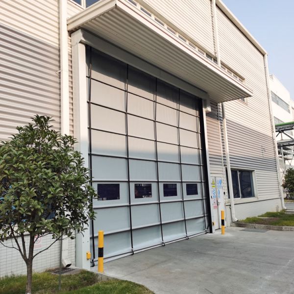 PVC Customized High Speed Stacking Door With Automatic Fast Stacking Rolling Curtain Rapid Door