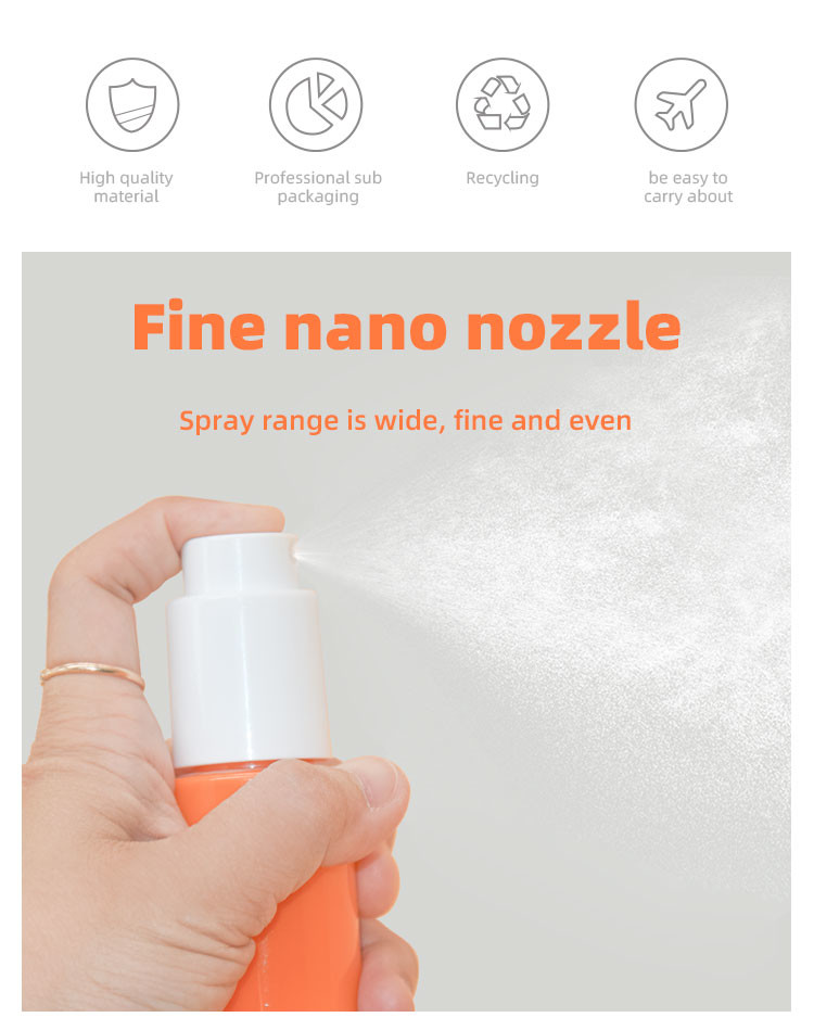 брызги тумана Nano влаги ЛЮБИМЦА 30ml PP точные разливают левый замок по бутылкам переключателя