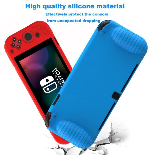 Protective HOXC Skintouch Silicone Protective Case For Nintendo Switch OLED Console, Ergonomic Silicone Protector Cover Grip For NS Pro