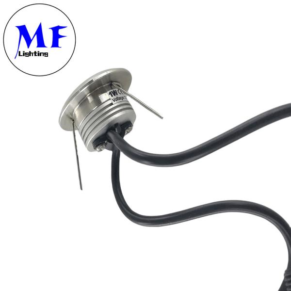 1W Lâmpada de chão de jardim LED Lâmpada de chão de LED exterior IP67 impermeável Mini LED Lâmpadas de ponto de piso subterrâneo