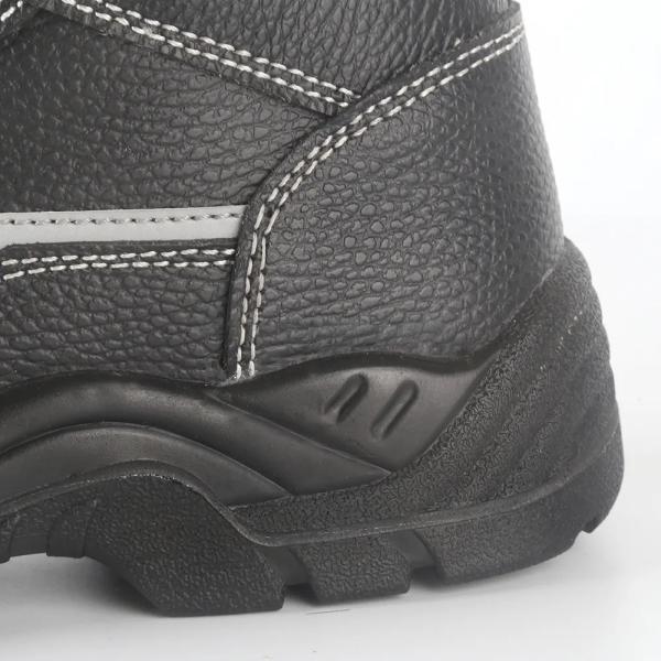 Chaussures de travail de sécurité industrielle en cuir véritable résistant aux ponctions