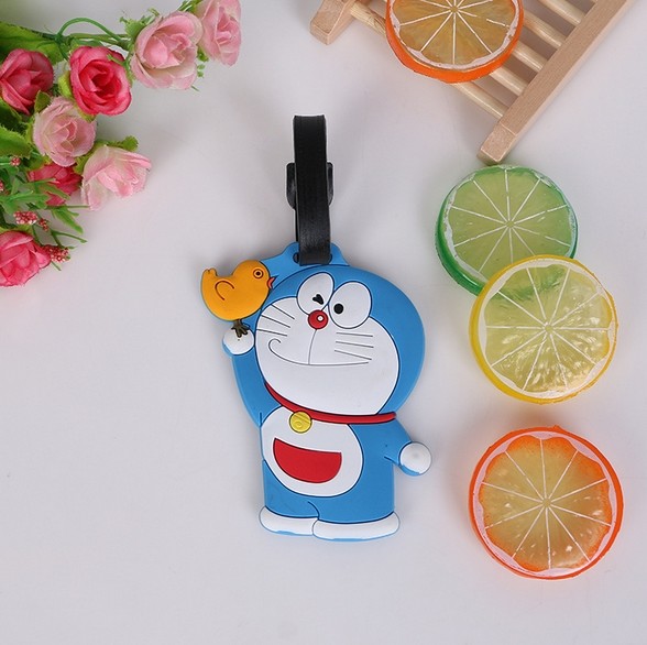 2018 Durable prevent luggage missing pvc luggage hang tag/travel 3D silicone luggage handle tag