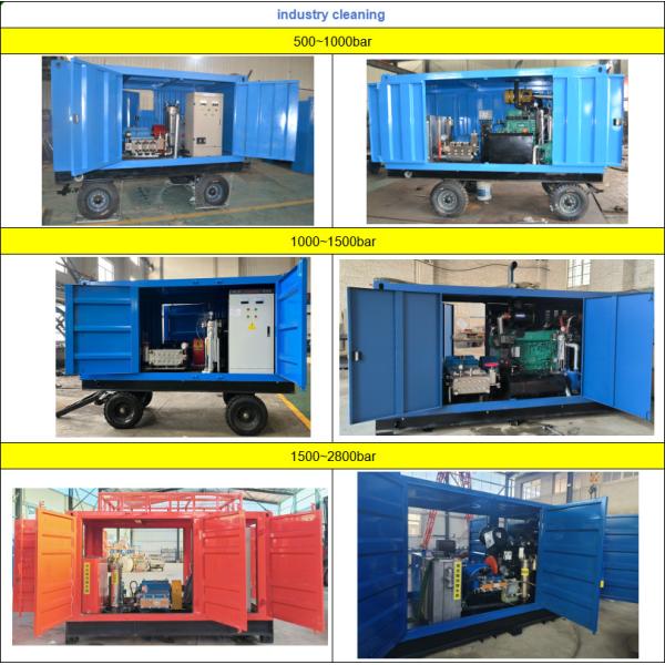 Nettoyeur haute pression à jet d'eau industriel électrique 500bar-1500bar