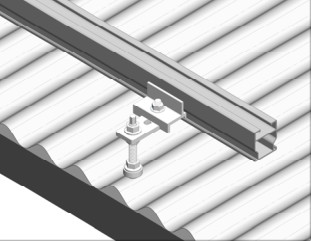 Patented Innovative Pitched Roof Unique Clamps Solar Roof Hooks and Hanger Bolts Unique Clamps