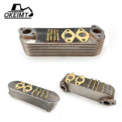 Núcleo 9P do refrigerador de óleo D2366 para o refrigerador de óleo do motor das partes de motor diesel 8708912000 de Daewoo Doosan