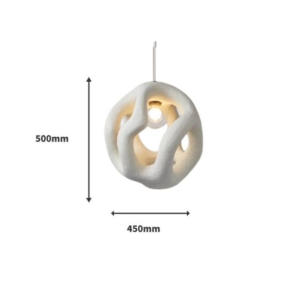 Lámpara colgante de inspiración Wabi Sabi para interiores minimalistas Espacios de cafetería boutique Luces de colgante modernas