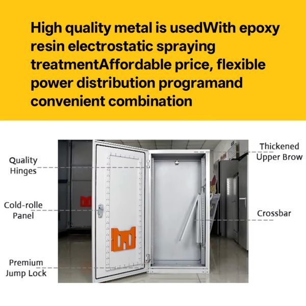 Waterproof Electrical Distribution Cabinet with 220V/380V Rated Voltage and Modular Assembly for Industrial Power Distribution
