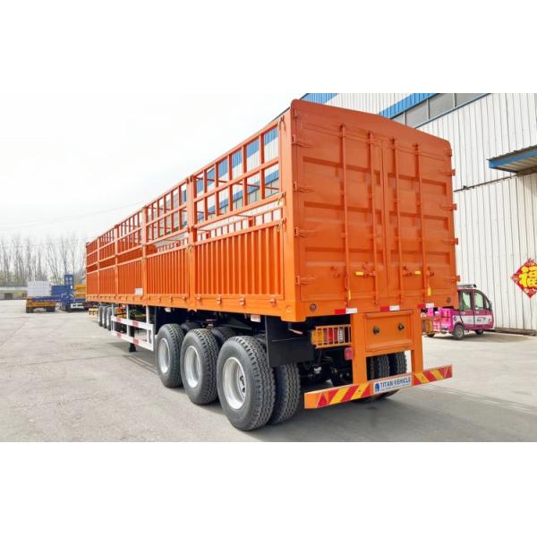 TITAN Animal Cattle Transport Trailers | Fence Semi Trailer | Sugar Cane Trailer 50 Tons for Sale