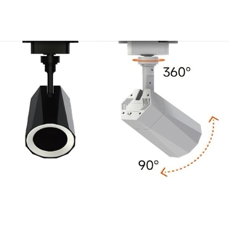 12W Bluetooth 5.3 Speaker Track Light with High CRI >90 for Shop and Room Lighting