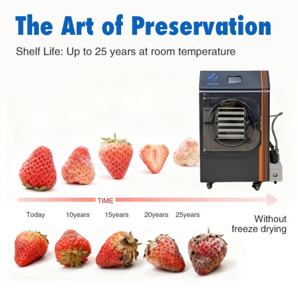 Smart Mini Freeze Dryer with Vacuum Pump Energy-Efficient Lyophilizer for Home Use