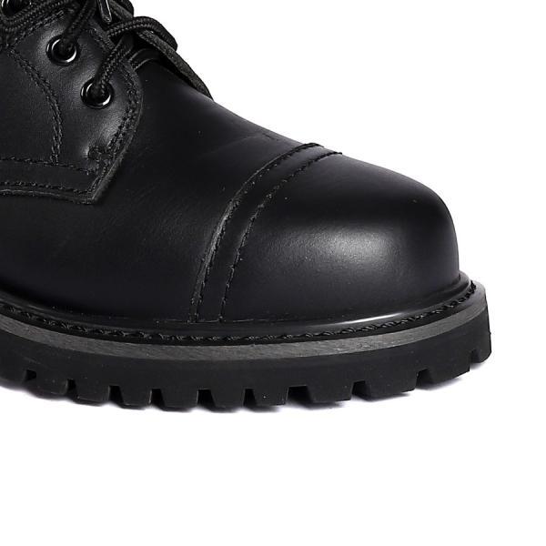 Lace Up Nubuck Cow Leather Rubber Sole Goodyear Slip Resistant Shoes Industrial Safety Shoes