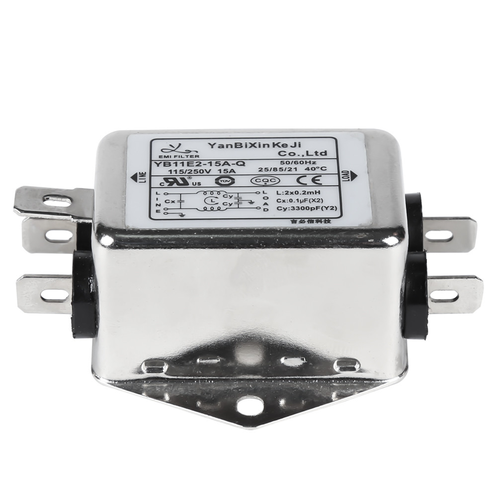 фильтр линии электропередач фильтра одиночной фазы 220V 15amps YB-E пассивный для электротехнического оборудования