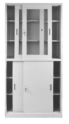 Glass Sliding Door Small CBM Steel Filing Cabinet