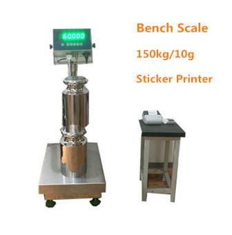 WF4050 platform scale 150kg/10g 50g Industry STAINLESS STEEL Weighing bench Scale 40*50CM Bench Scale 220VAC with dispaly