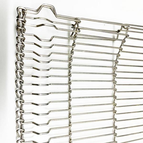 High Temperature Resistance 1.0mm-3.0mm Wire Flat Flex Stainless Steel Conveyor Belt for Food Processing