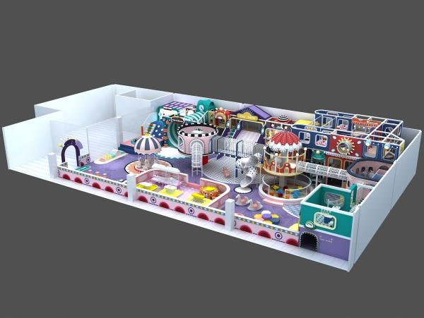 Château drôle de 25m2 pour les enfants équipement de terrain de jeux intérieur centre de jeux