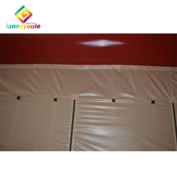 White Red Pvc Blow Up Event Shelter , Moveable Temporary Outdoor Shelter