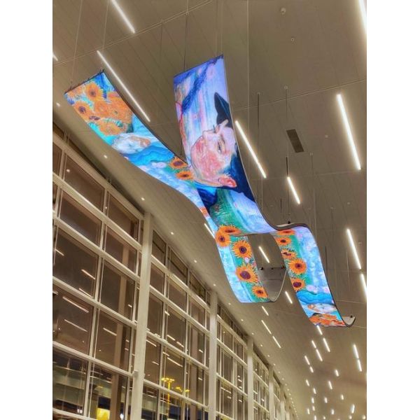 3D Immersive Interaction LED Time Tunnel Screen Curved Micro LED Display