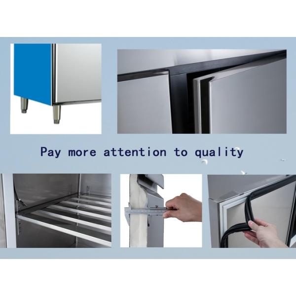 Anti Corrosion 2 Door Chiller Freezer Stable Operation Energy Saving