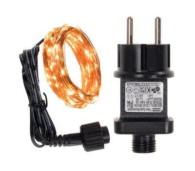 100 LED Outdoor Copper Wire Lights 10m 100V Warm White Fairy Lights Plug In