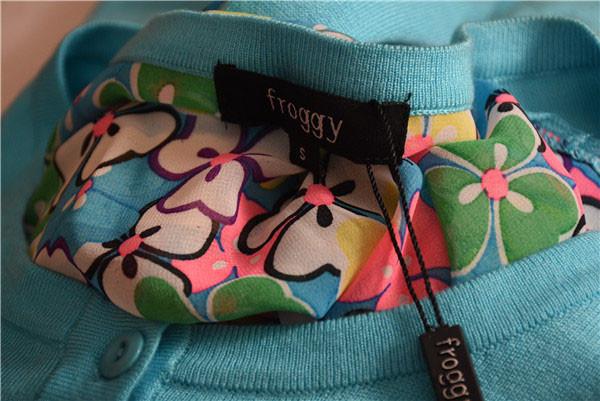 80% Viscose 20% Nylon Blue Cardigan Womens Fashion Chunky Cardigan Womens